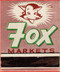 Fox Markets matchbook cover