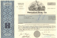Hannaford Bros Co.  stock certificate 1995  (supermarket chain)