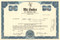 Mr Swiss of America stock certificate 1970 blue