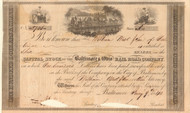 Baltimore & Ohio Rail Road stock certificate 1840