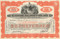 International Nickel Company of Canada Limited stock certificate 1930's - dark orange