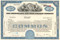 Chesapeake and Ohio Railway Company stock certificate 1970's - blue