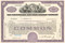 Chesapeake and Ohio Railway Company stock certificate 1970's - purple
