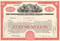 Chesapeake and Ohio Railway Company stock certificate 1970's - red