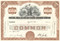 Chicago, Rock Island, and Pacific Railroad Company stock certificate 1960's - brown