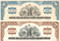 Chicago, Rock Island, and Pacific Railroad Company stock certificate 1960's - set of 2 colors