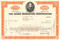 Chase Manhattan Bank stock certificate 1960's  (David Rockefeller) - orange