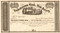 Hackettstown Bank, New Jersey stock certificate 1850's 