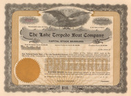 Lake Torpedo Boat Company stock certificate - preferred stock