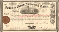 Powow River National Bank stock certificate 1870's (Massachusetts)