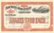 New York and New Jersey Ferry Company stock certificate circa 1895