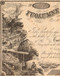Tuolumne County Water Company stock certificate 1854  - amazing mining and water flume scene