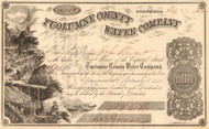 Tuolumne County Water Company stock certificate 1862(Columbia California)