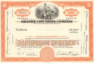 Granite City Steel Company stock certificate 1960's