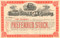 United States Car Company stock certificate 1894 (railway cars) - dark orange Preferred stock