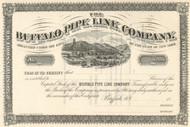 Buffalo Pipe Line Company stock certificate circa 1877  (New York)