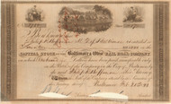 Baltimore & Ohio Rail Road stock certificate 1843