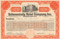 Schenectady Hotel Company stock certificate 1947 (New York) - orange