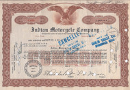 Indian Motorcycle stock certificate 1933