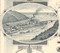 American Land and Trust Company stock certificate 1887 (California) - vignette of manufacturing scene near a bay
