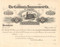 California Improvement Company stock certificate circa 1905 (Illinois)