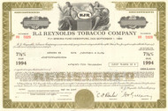 R. J. Reynolds Tobacco Company bond certificate 1977 (Illinois)