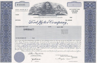 Ford Motor Company stock certificate - unissued 2002

