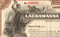 Lackawanna Steel Company stock certificate circa 1902 (New York)  - steel worker vignette