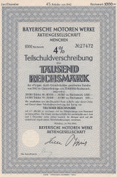 BMW war era bond 1942 