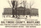 Baltimore County Maryland bond certificate specimen 1984  - government building vignette