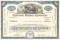 Collins Radio Company stock certificate 1960's (space race communications) - blue