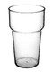Textured Clear Plastic Beer Glass in 12, 16, and 20oz.