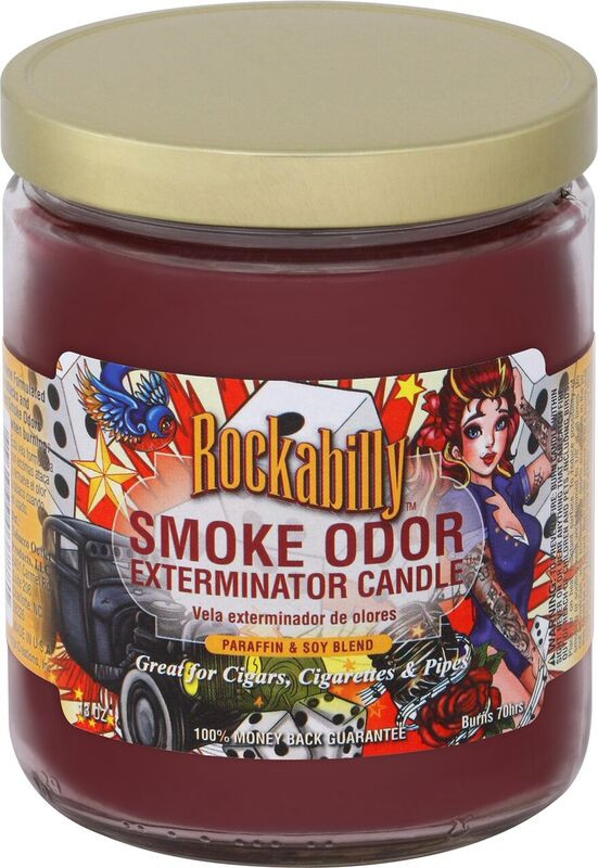 Rockabilly Smoke Odor Exterminator Candle - CandleVision