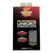 Mirror Glaze¨ Unigrit Finishing Paper 2000 Grit (25 SHEETS)