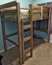 Loft Bunk Bed How-to Book; Paper Pattern Plan to DIY and Easily Build Any Size Bed