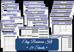 PURPLE - Business Planner - 29 Sheets - INSTANT DOWNLOAD