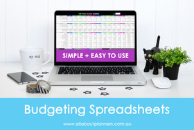 Monthly budget Spreadsheets (Multicolored)