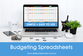 Monthly budget Spreadsheets (Rainbow)