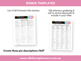 66 Pinterest Title Starters & 128 Attention Grabbing Words
