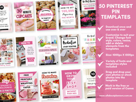 Canva Pinterest Pin Template (Set 2)