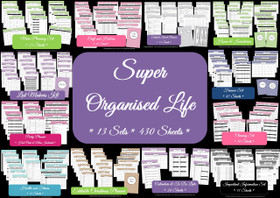 Super Organized Life - EDITABLE - Instant Download