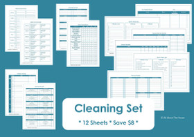 GREEN - Cleaning Set - Simple Planner Series - Instant Download