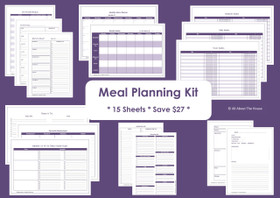 GREEN - Meal Planning - Simple Planner Series - Instant Download