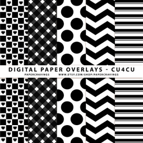 Digital Paper Overlays - 12" x 12" and 8.5 x 11" (Set 2) INSTANT DOWNLOAD 