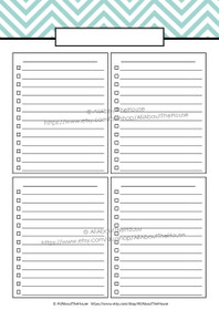 Anything Mini Checklists - EDITABLE - Blue 1 - INSTANT DOWNLOAD