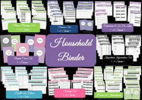 PURPLE - Household Binder - Instant Download