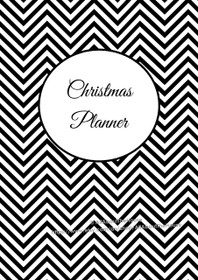 Christmas Planner - EDITABLE - Chevron Black - INSTANT DOWNLOAD