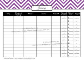 Giveaways - EDITABLE Printable - 7 Colours - INSTANT DOWNLOAD