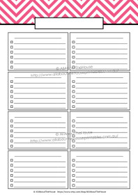 Anything Lists - 8 Checklists - EDITABLE - Pink 3 - INSTANT DOWNLOAD