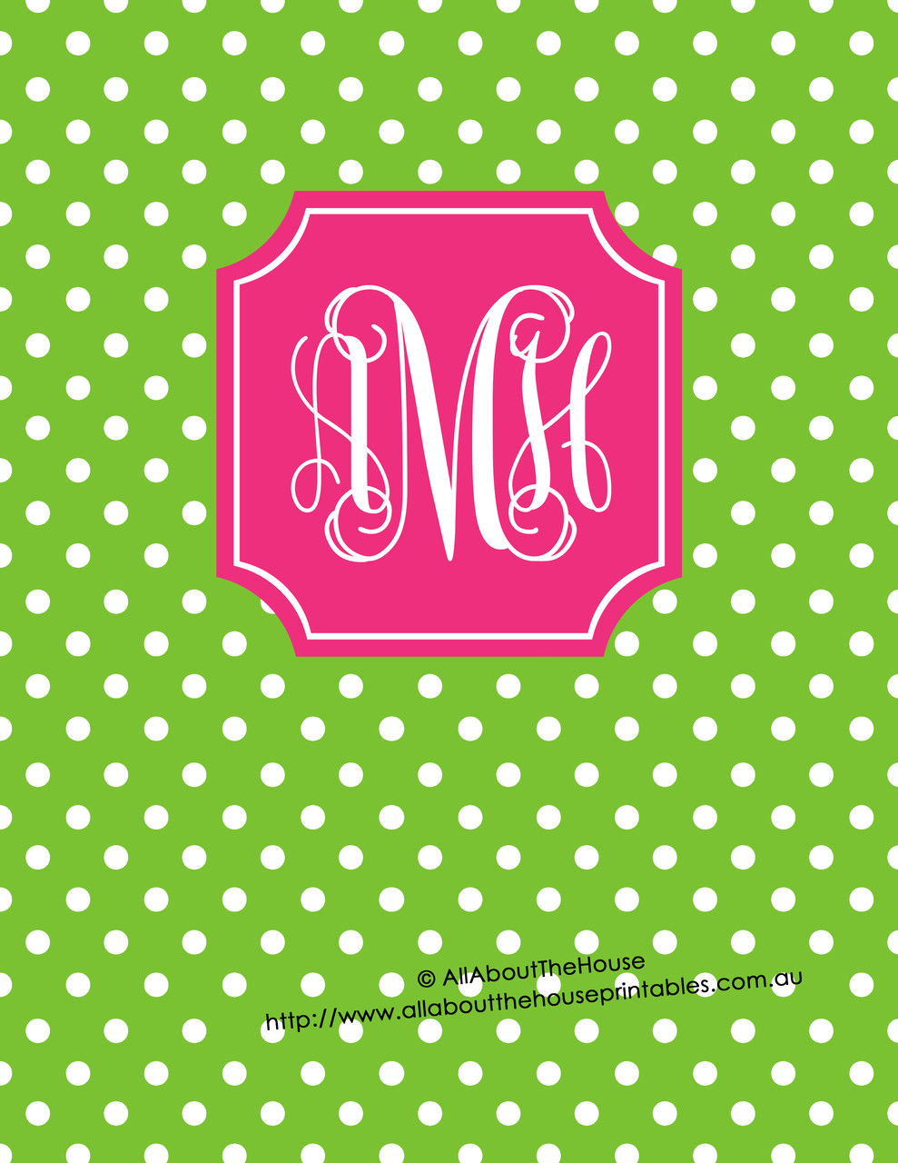 editable monogram binder covers 40 green 81 pink monogram binder covers